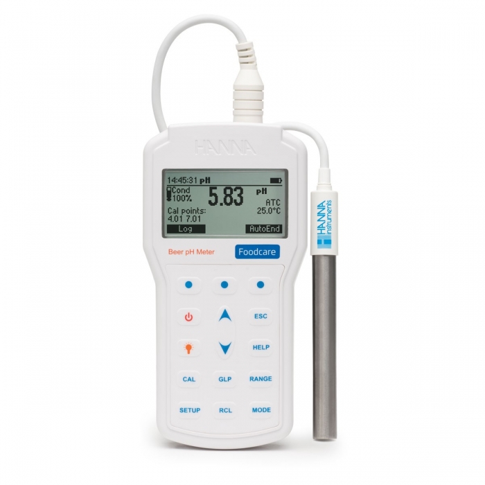Hanna beer pH and temperature meter HI98167